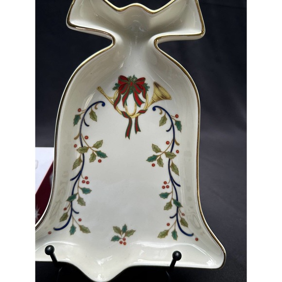Mikasa Fine Porcelain Holiday Elegance Bell Candy Dish FK001-205 6E - Picture 6 of 11